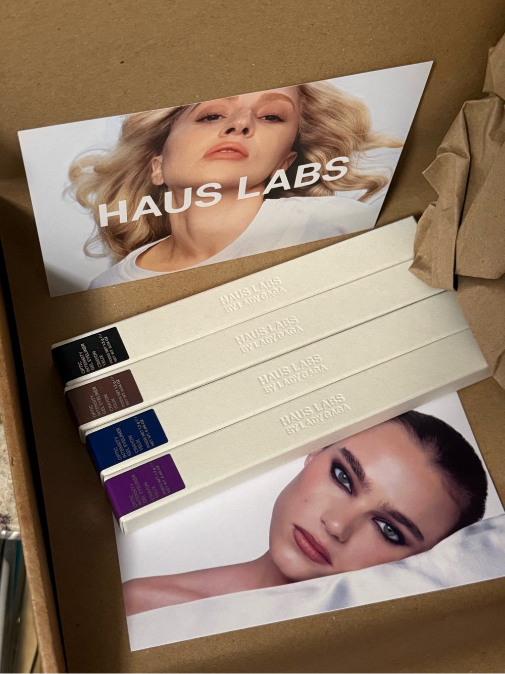 Haus Labs By Lady Gaga Optic Intensity Gel Eye Liner Set of 4 - new in box